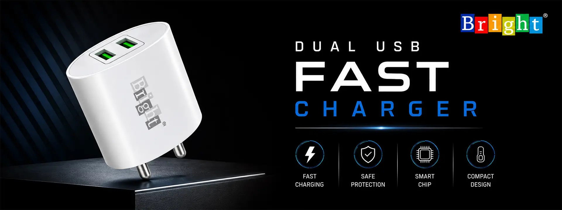 Dual USB Fast Charger Manufacturers, Wholesale Suppliers in Manipur