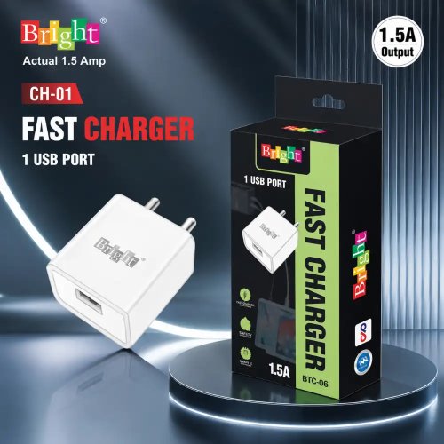 1.5A Auto ID USB Charger Compact Single Port Mobile Adapter Manufacturers, Wholesale Suppliers in Nagpur