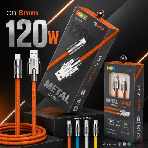 120W Metal Fast Charging Data Cable Manufacturers, Wholesale Suppliers in Alipur