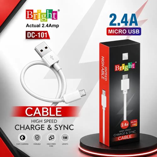 2.4A Micro USB Fast Charging Data Cable With 480Mbps Transfer Manufacturers, Wholesale Suppliers in Assam