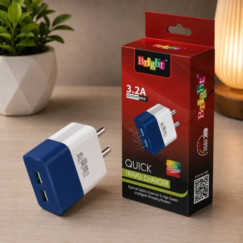 3.2A Fast Charger | Universal 5V Wall Adapter with Integrated Cable Manufacturers, Wholesale Suppliers in Baghpat