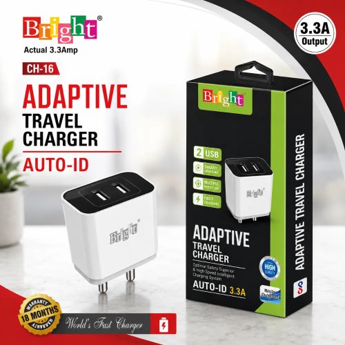 3.3A Dual Port Fast Charger Universal 5V Wall Adapter Manufacturers, Wholesale Suppliers in Baghpat