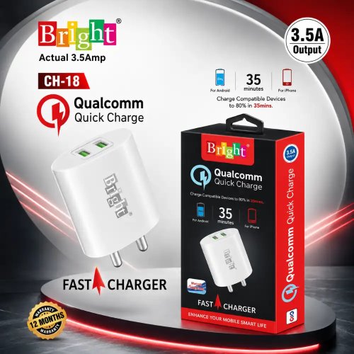 3.5A QC USB Fast Mobile Charger 5V Charging Adapter Manufacturers, Wholesale Suppliers in Assam