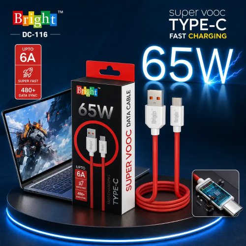 65W Fast Charging USB Cable With TPE Coating For Smartphones Manufacturers, Wholesale Suppliers in Assam