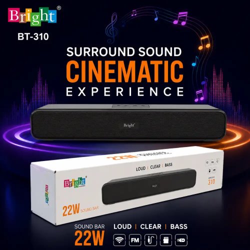 Bluetooth Soundbar Speaker 22W Loud & Clear Home Audio System Manufacturers, Wholesale Suppliers in Sikkim