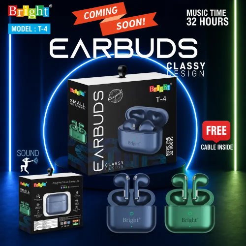 Bright TWS Wireless Earbuds With ENC And Fast Charging Manufacturers, Wholesale Suppliers in Nagpur