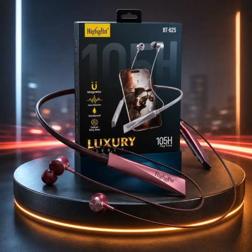 Luxury Series Wireless Bluetooth Neckband With HD Stereo Sound And 105H Long Playtime Manufacturers, Wholesale Suppliers in Itanagar
