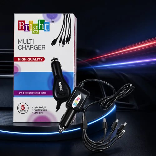 Multi-Pin Car Charger 5-in-1 Universal Fast Charging Cable Adapter Manufacturers, Wholesale Suppliers in Nagpur