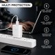 Multi Protection Mobile Charger White With Safety Protection Features Manufacturers, Wholesale Suppliers in Baghpat