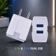 OEM 5V 2A Dual USB Wall Charger | Universal Mobile Adapter for All Brands Manufacturers, Wholesale Suppliers in Baghpat
