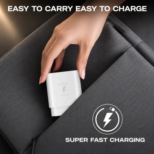 Super Fast Mobile Charger White Easy To Carry Charging Adapter Manufacturers, Wholesale Suppliers in Baghpat