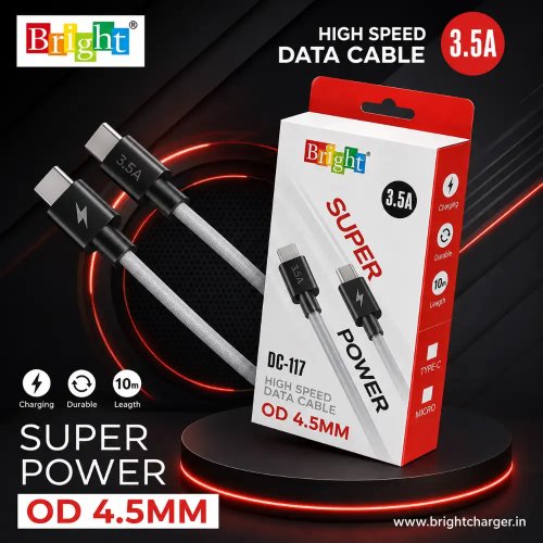 Super Power Fast Charging USB Cable With TPE Coating For Smartphones Manufacturers, Wholesale Suppliers in Assam
