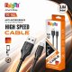 Type C Fast Charging Data Cable QC3.0 Compatible USB Cable Manufacturers, Wholesale Suppliers in Alipur